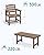 SERWALL 7-Piece Patio Outdoor Table & Chairs, HDPE Dining Set with Umbrella Hole & All-Weather Design for Lawn, Backyard, Poolside, Brown