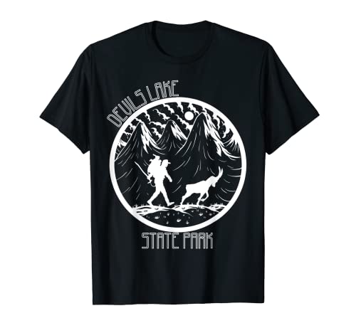 Camping Devils Lake State Park Wisconsin Nature Hiking T-Shirt