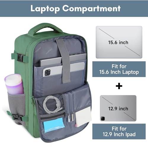 Image of Taygeer Travel Backpack for Women, TSA Carry On Backpack with Shoe Pouch | 15.6 inch Laptop Back Pack Flight Approved with Water Bottle Pocket, College Gym Bag Casual Daypack for Weekender Business Hiking