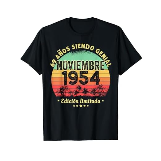 69 Años Cumpleaños Regalo Noviembre 1954 Noviembre 69 Años Camiseta