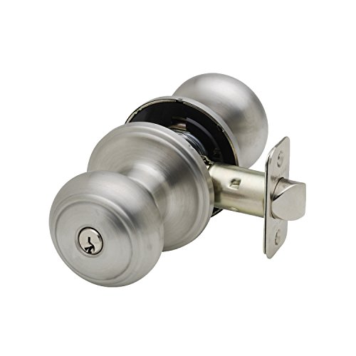 Copper Creek Ck2040Ss Colonial Door Knob, Keyed Entry Function, 1 Pack, Satin Stainless #TOP3