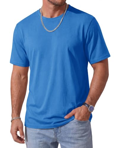 Image of MAGCOMSEN Mens T-Shirts Short Sleeve UPF 50+ Lightweight Moisture Wicking Basic Crewneck Casual Summer Cooling T Shirt