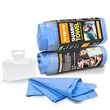 ARTIPOLY Premium Shammy Cloth for Car Drying 2pk (17”x13”)-Super Absorbent Chamois Towel for Car-Reusable Shammy Towel for Car, Bathroom,Pets, Dust Remove, No Spots/Streak/Scratch