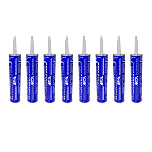 Alpha Systems 862144, N1021 High Solids Low V.O.C. Self-Leveling Sealant-11 oz. Tube, White (Qty 8)