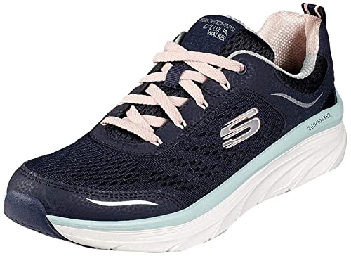 Image of Skechers Women's D'lux Walker-Infinite Motion Sneaker,, Navy /Light Blue, 6