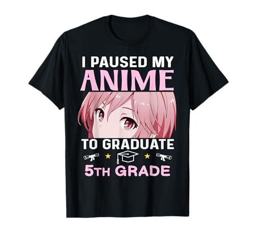 5th grade Graduation anime 2025 Graduate elementary girls T-Shirt