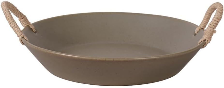 Ear Lifting Plate Vegetable Soup Ceramic Deep Dish Retro Old Tableware Fruit