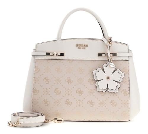 Sac à épaule GUESS Melinda avec logo écru et triple espace de rangement