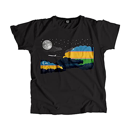 T-shirt Karakalpakstan Night Clouds en coton premium aux finitions soignées
