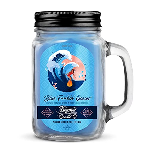 Beamer Candle Co. Smoke Killer Collection - Blue F*#kin' Ocean Large Candle