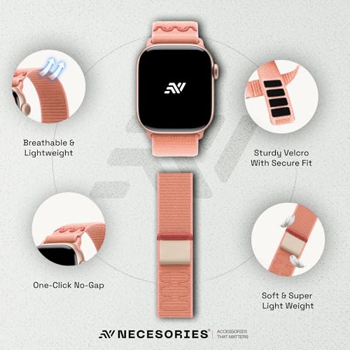 Image of Velcro Sport Nylon Strap Compatible with Apple iWatch Series 11 | 9 /8 /7 41 mm | series 11 /10 42 mm | SE,SE2 6 /5 /4 40 mm | iwatch strap for Men & Women (watch not included)