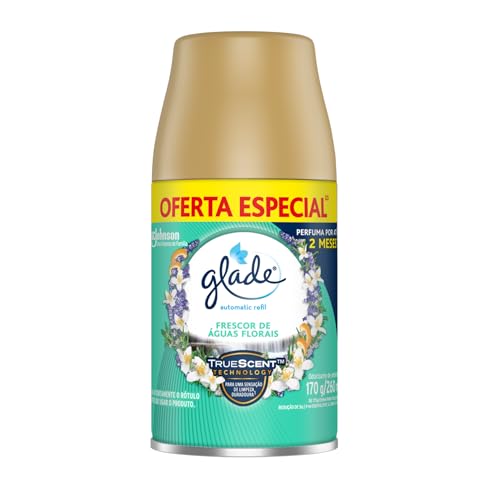 Glade Aromatizador de Ambiente Automático, Glade Refil, Odorizador de Ambiente, Frescor de Águas Florais, 269ml