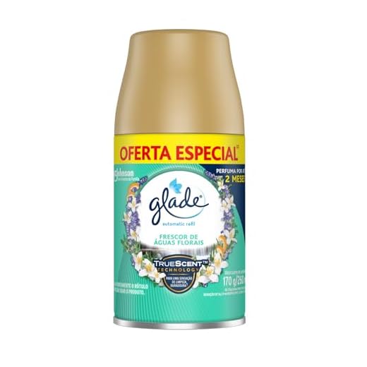 Glade Aromatizador de Ambiente Automático, Glade Refil, Odorizador de Ambiente, Frescor de Águas Florais, 269ml