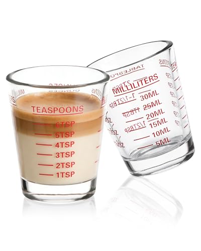 SAIAOKJ Shot Glasses Measuring Cup Set 2PACK...