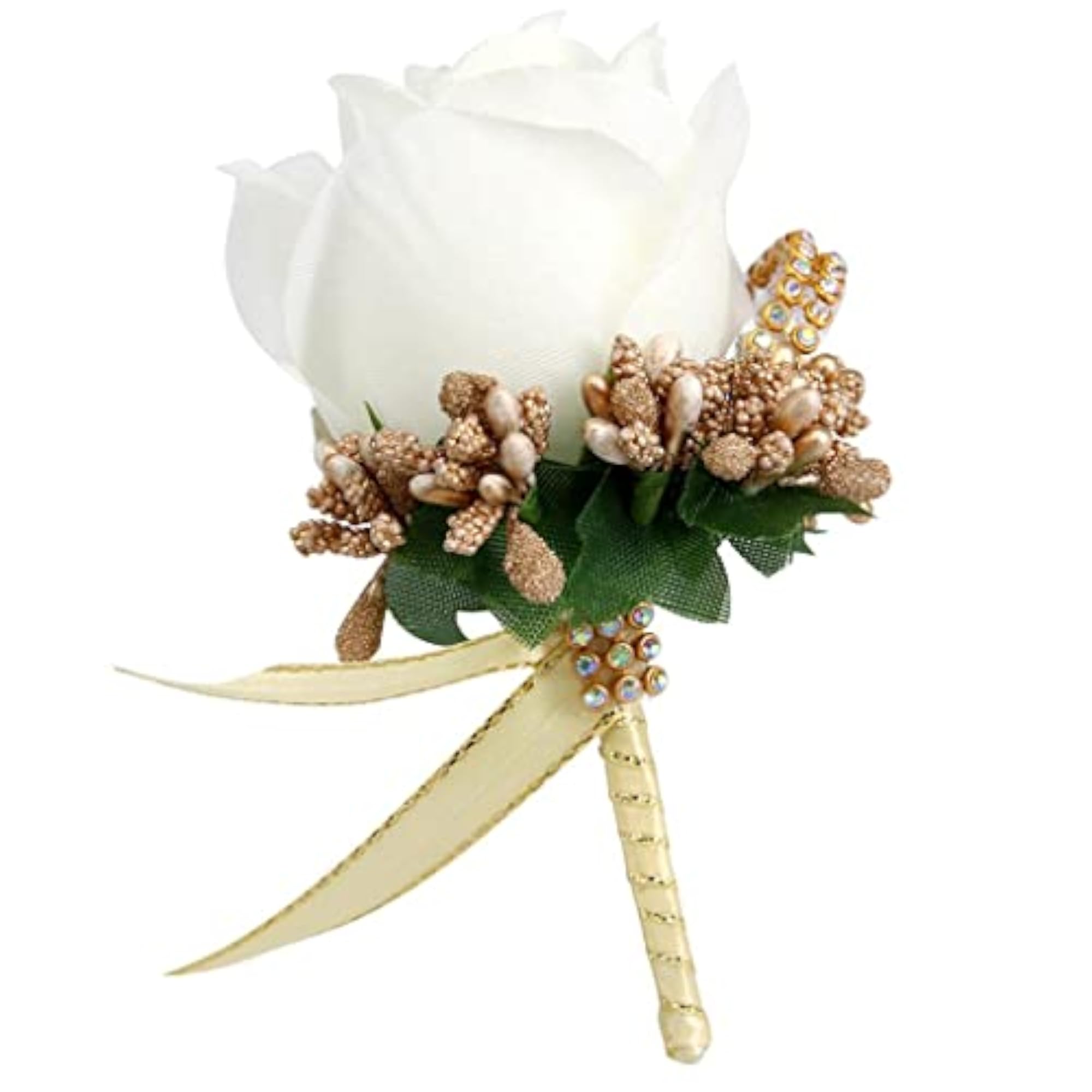12pc Stimulation Rose Flower Brooch Pins for Weddings