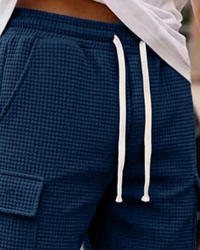 Image of AUSK Classic Relaxed Fit Cargo Stretch Shorts for Mens| Half Pant Cargo Shorts with Pockets | Casual Shorts for Mens