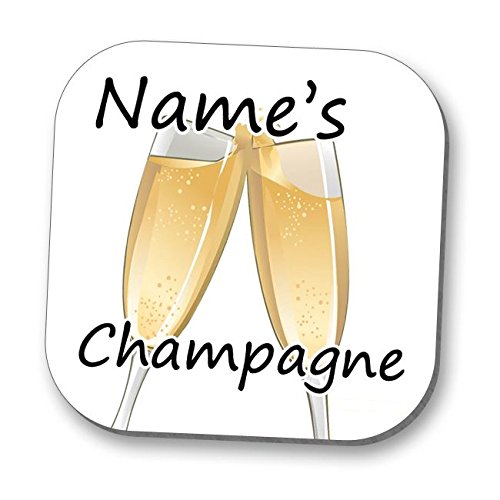Personalised Coaster Drink Mat - Champagne!