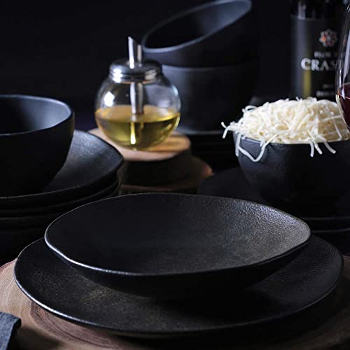 Conjunto C/ 6 Pratos Raso Orgânico Onyx Ø 26,5cm