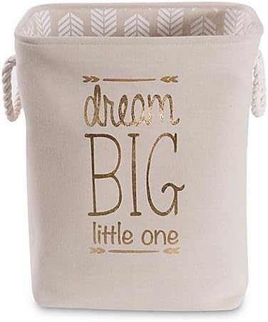 Taylor Madison Designs"Dream Big Little One" Hamper in Natural/White