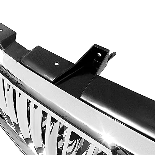 Spec-D Tuning Chrome Vertical Grill Grille Compatible With Gmc Sierra 1500 1999-2002 #TOP4