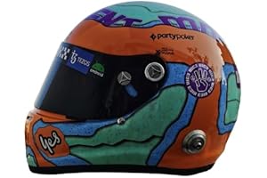 QJ 2022 Daniel Ricciardo Formula 1 Full-Size Hand-Painted Glass Fibre F1 Helmet 1:1