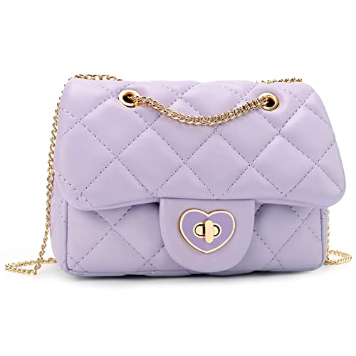 Image of mibasies Kids Purse Toddler Gifts for Little Girls Crossbody Purses Presents, A2 Purple, Medium, Medium