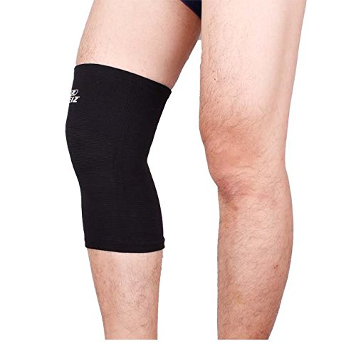 Rhegeneshop Breathable Practical Black Sports Protect Standard Knitting Knee Pads