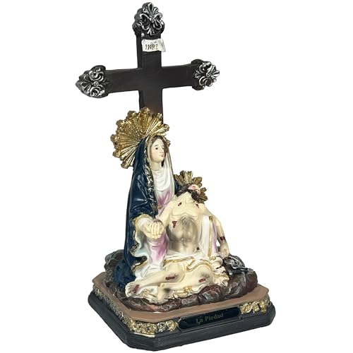 La Piedad Virgen María Sosteniendo a Cristo 8 pulgadas miniatura 2