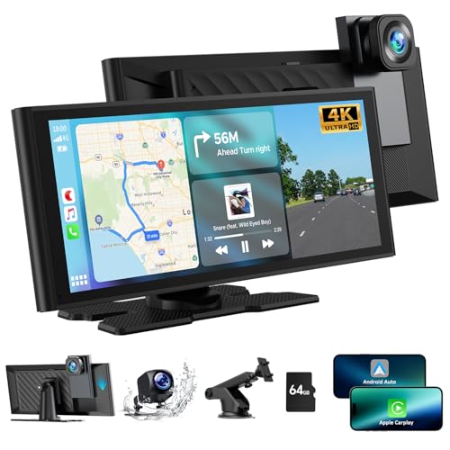 Volam 9.26 Pulgadas Inalámbrico Radio Coche con A-pple CarPlay y Android Auto, Pantalla Coche con...