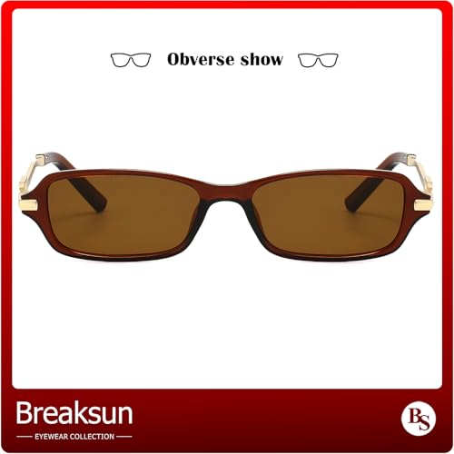 Retro Rectangle Sunglasses for Women Men Trendy 90s Small Square Sun Glasses 2025 Designer Sunnies2