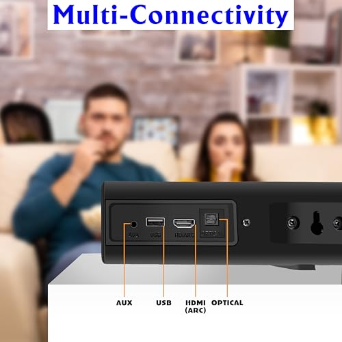 Image of Target TT-101 + Premium Sound Bar with Multi-Connectivity, HDMI ARC,Bluetooth,USB, AUX, Optical Ports, Home Theatre System RMS 50 Watts