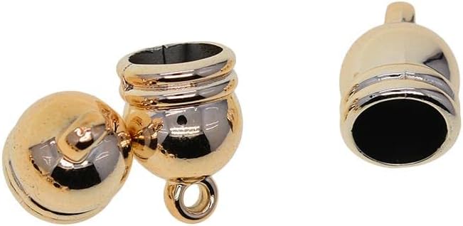 100 ABS PVC Half Round Shape Bell Beads Cap with Loop DIY Finding Craft 10mm Crafts | Beads & Jewelry Making | Jewelry Findings | Bead Caps