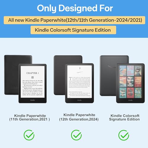 Image of VERTUS Premium Tempered Glass Screen Protector for Kindle Paperwhite 11th Gen 2021 || Kindle Colorsoft || Kobo Aura 2