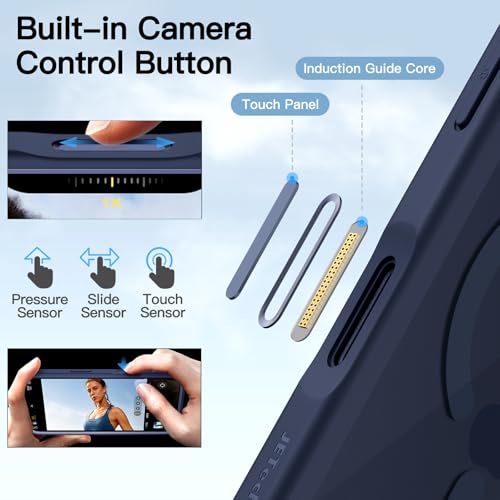 Image of JETech Case for iPhone 17 Pro Max, 360 Protection, Deep Blue