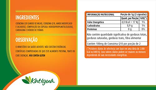 Coenzima Q10 60 Cápsulas de 500mg, Katiguá