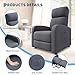 Garvee Recliner Chair for Adults, Lazy Reclining Chair Ergonomic Adjustable Single Sofa Enhanced with Side Pocket, Tall Back, Wide Arms & Padded Seat, Home Theater Seating for Living Room
