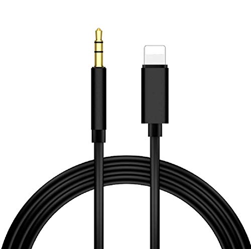 [Apple MFi Certified] AUX Cord for iPhone 11 Lightning to 3.5mm AUX Audio Stereo Cable for Car/Home Stereo/Headphone/Speaker Compatible with iPhone 11/XS/XR/X 8 7 6/iPad, iPod (3.3FT Black)
