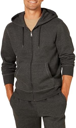 Amazon Essentials Herren Fleece-Kapuzen-Sweatshirt Mit Durchgehendem Reißverschluss (Erhältlich In Big & Tall)