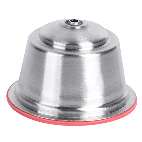 Stainless Steel Refillable Reusable Coffee Capsule Cup Suitable for Coffee Maker Stainless Steel Capsules (Red) - Image 4