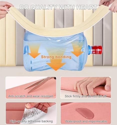 Self-Adhesive Wall Padding - Anti-Collision Upholstered Panels, Peel & Stick 3D Wall Coverings for Home & Nursery, Dark Green, 20pcs, 70x23cm - Headboard & Decor