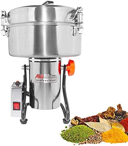 ALDKitchen Professional Grain Mill Grinder | High-Speed Powder Machine | Swing Type Pulverizer 3000 Gr | 110V