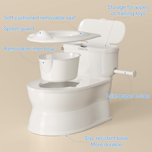 CheerTry 2-in-1 Toddler Potty Training Toilet with Detachable Training Seat