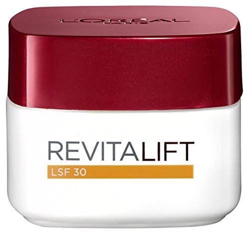 L'Oréal Paris Feuchtigkeitspflege Tag LSF 30 für Frauen: für eine elastische und besonders straffe Haut & schützt vor UV-Strahlen mit Pro-Elastin & Adenosin, Revitalift, 1x 50ml