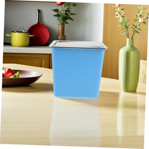 Caneca de basura empotrada con tapa giratoria acero inoxidable miniatura 7
