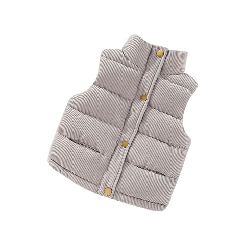 Toddler Boys Girls Coat Warm Wear Corduroy Vest Baby Outside Tower Vest Jackets Tops Clothes for Girls