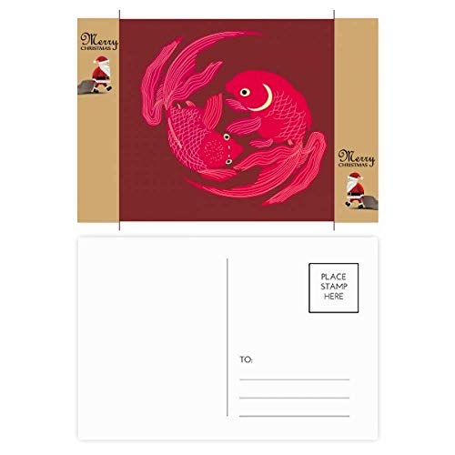 Cartes de remerciement poisson rouge pour correspondance et remerciements
