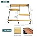 Wall-Mounted Wine Rack with LED Lights 4-Tier Wooden Floating Bar Shelves Creative Large Wine Bottle Display Rack Hanging Shelf, for Home Bar Kitchen,Living Room (Walnut, 150cm/59in)
