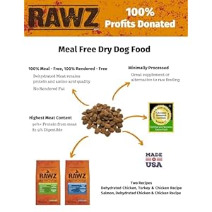Rawz Meal Free Dry Canine Meals (3.5 lb, Rooster,Salmon & Whitefish)