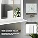 Tangkula Wall Mounted Mirror with Shelf, Rectangle Over Sink Mirror, Hanging Vanity Mirror for Dressing Room Washroom Bedroom, Modern Concise Bathroom Mirror (White)