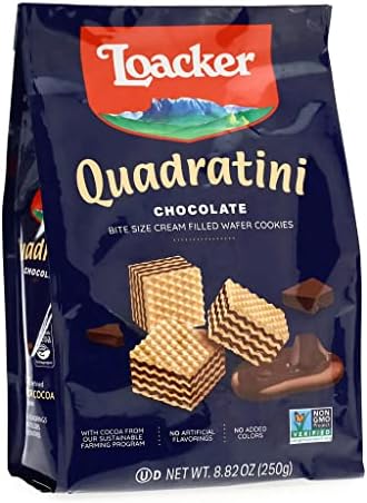 Quadratini Chocolate Wafer Cookie 8.82 oz.